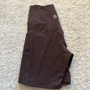 BuffBunny Dark Brown Biker Shorts!